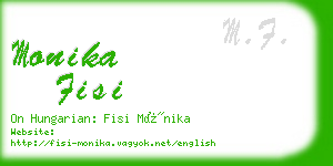 monika fisi business card